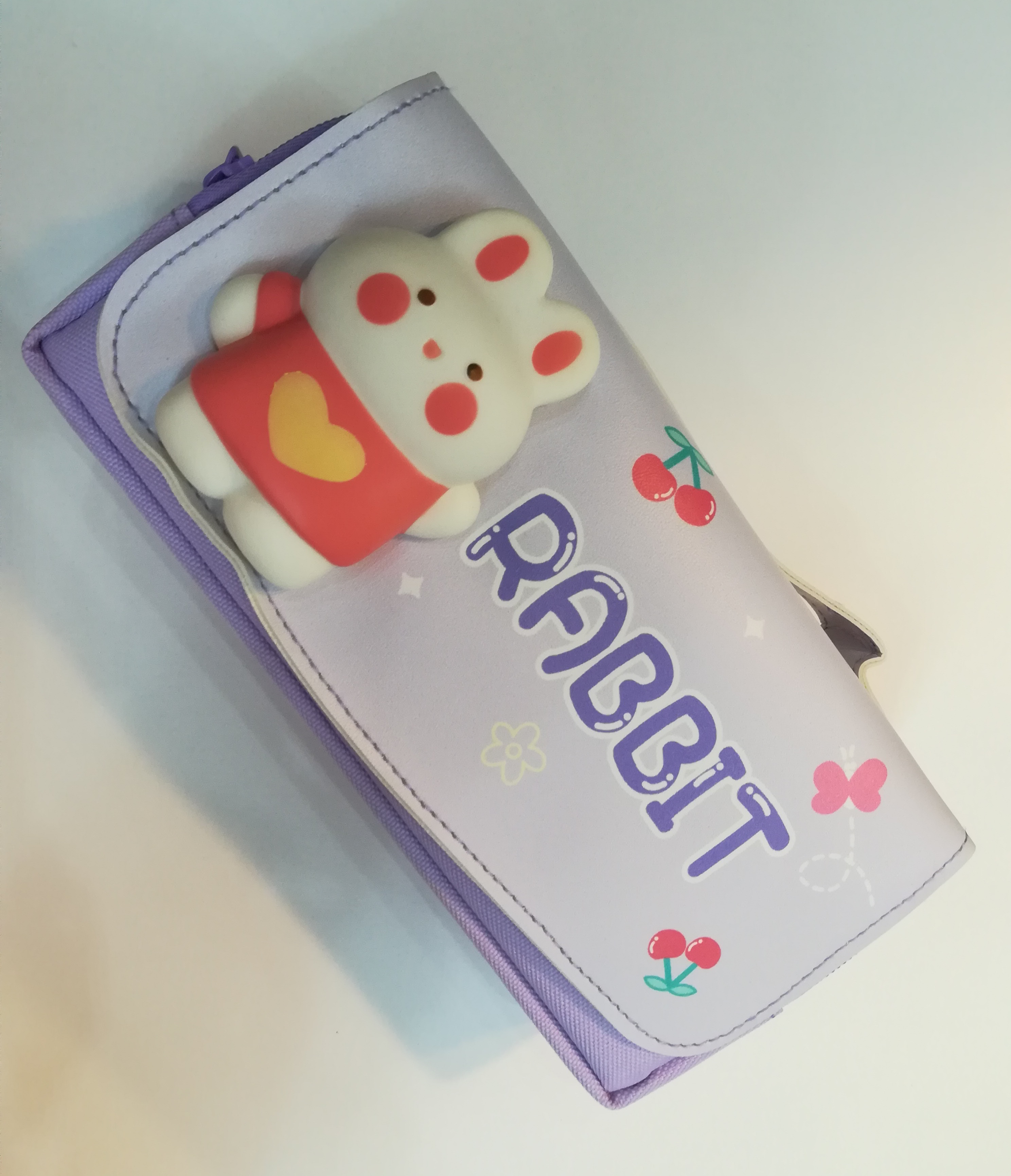 جامدادی اسکوییشی دار دو زیپ چمدونی