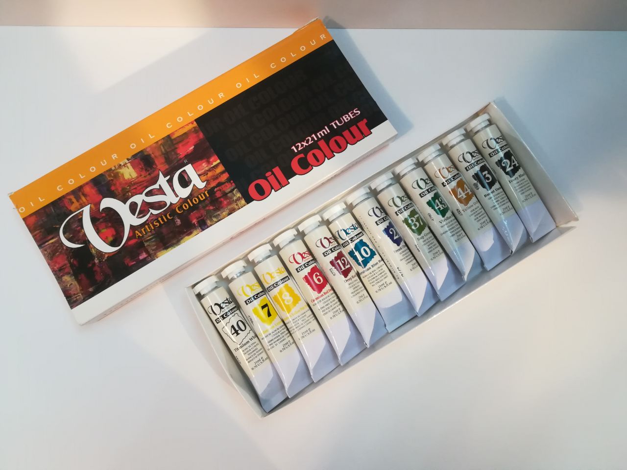 رنگ روغن 12 رنگ 21 میل Vesta