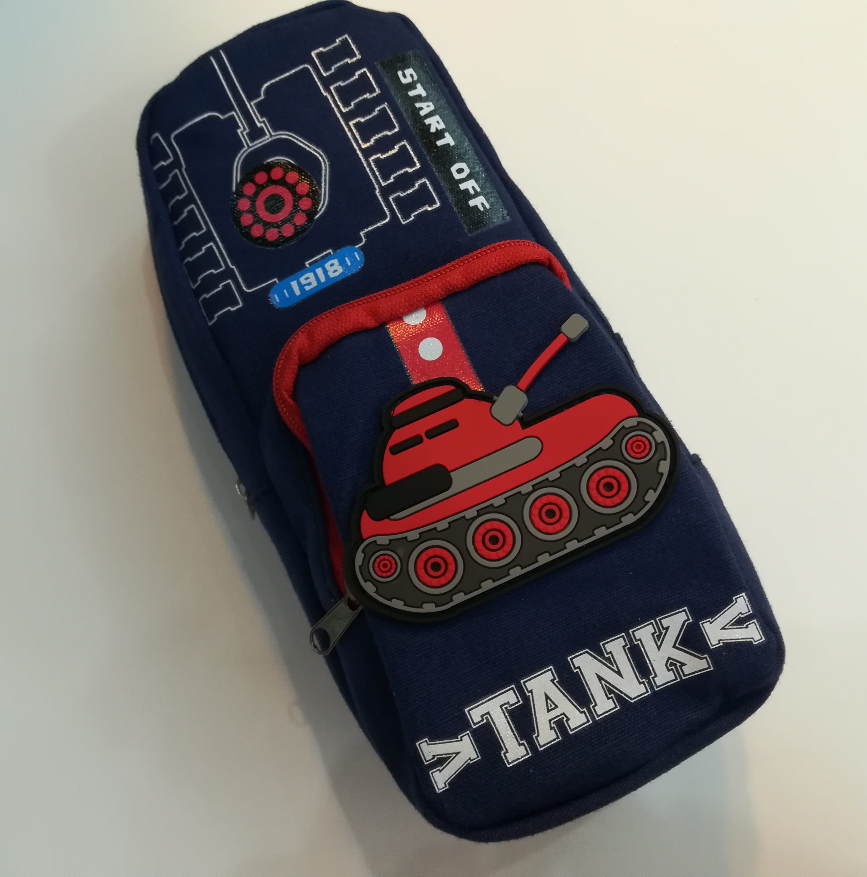 جامدادی دو زیپ تانک