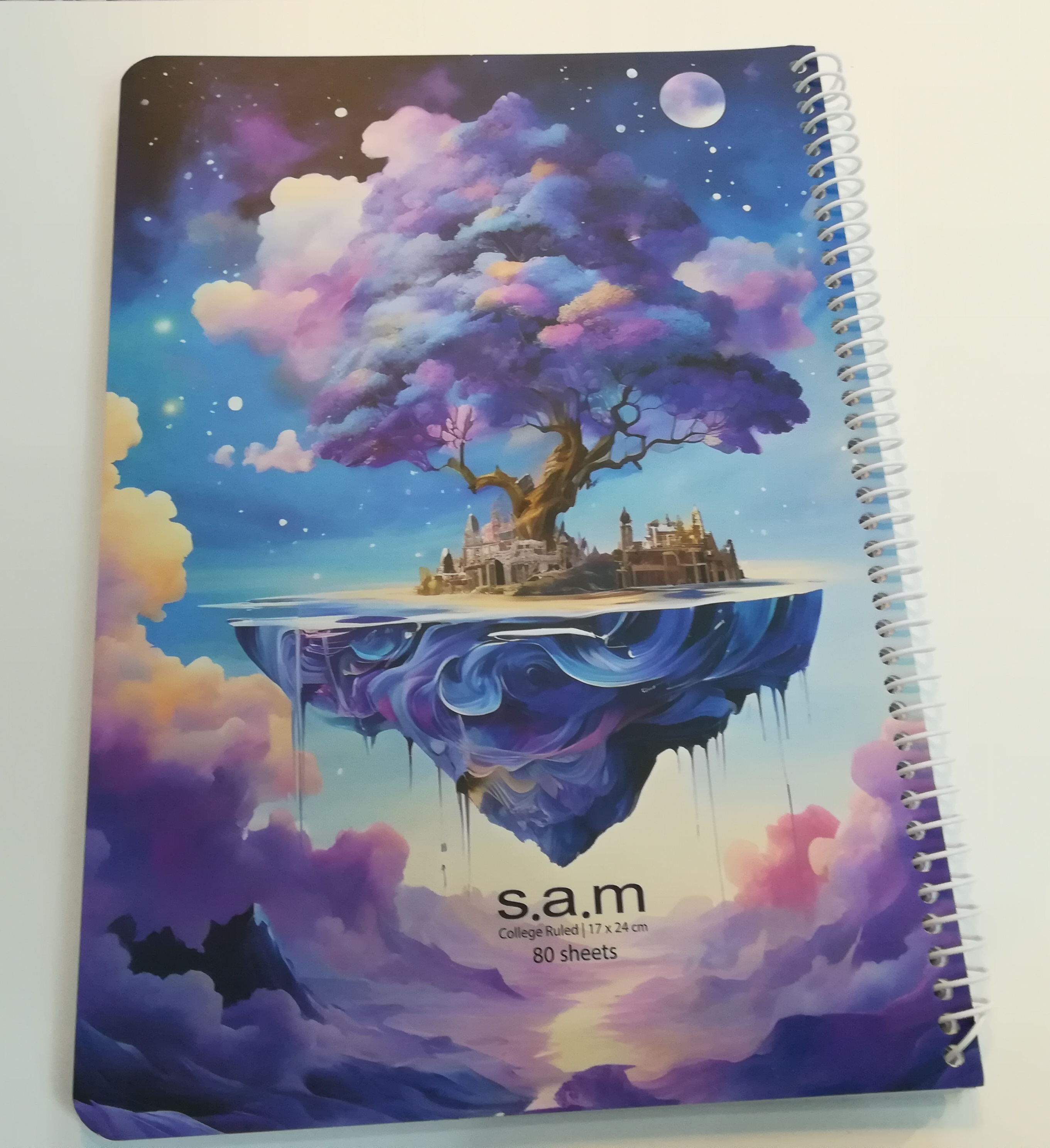 دفتر 80 برگ خط دار S. A. M