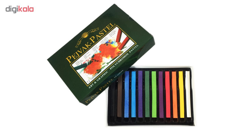 پاستل 12 رنگ گچی پژواک