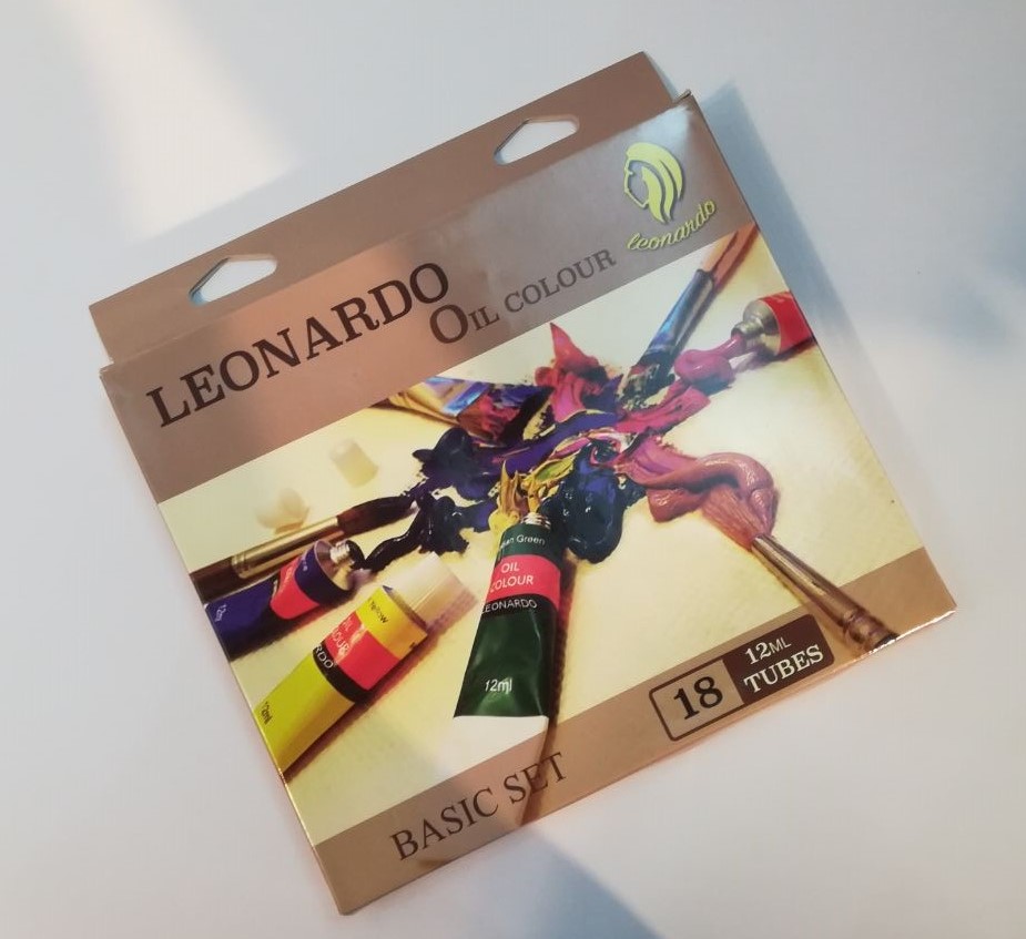 پک رنگ روغن 18 رنگ 12 میل LEONARDO