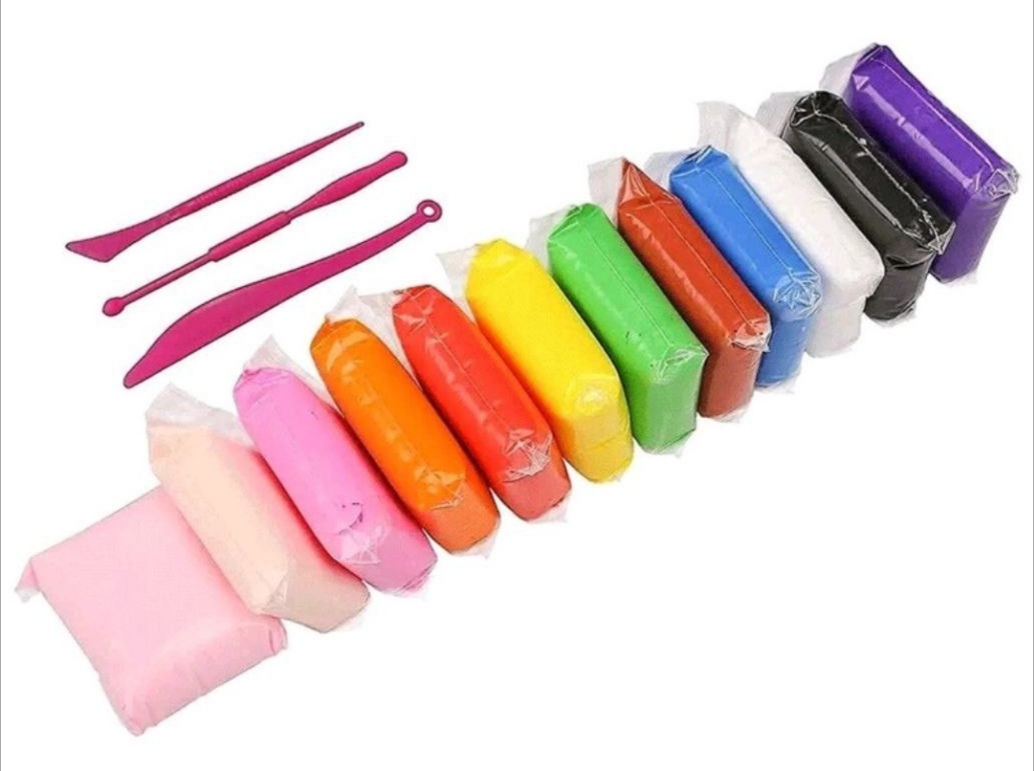 خمیر 12 رنگ سبک یا Clay