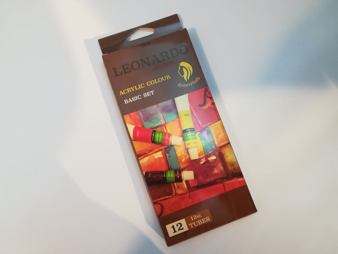رنگ اکرلیک 12 رنگ 12 میل LEONARDO